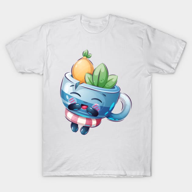 Funny Cup Concept Art T-Shirt by GiftsRepublic